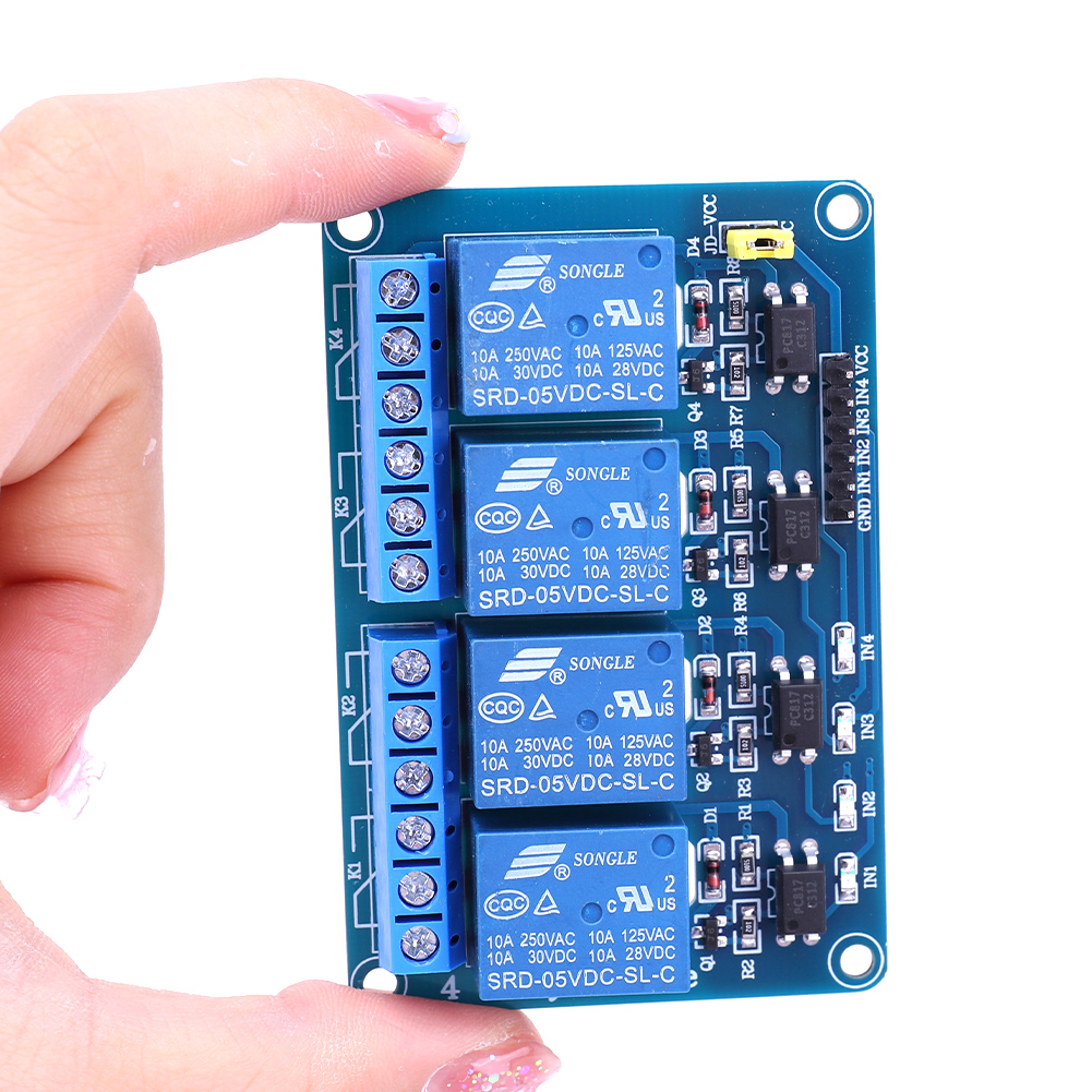 Home Automation Arduino - Плата реле 5В/12В на 4 канала