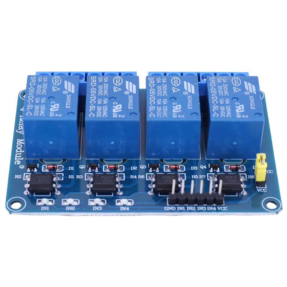 Плата реле 5В/12В на 4 канала  – обзор и цена Home Automation Arduino