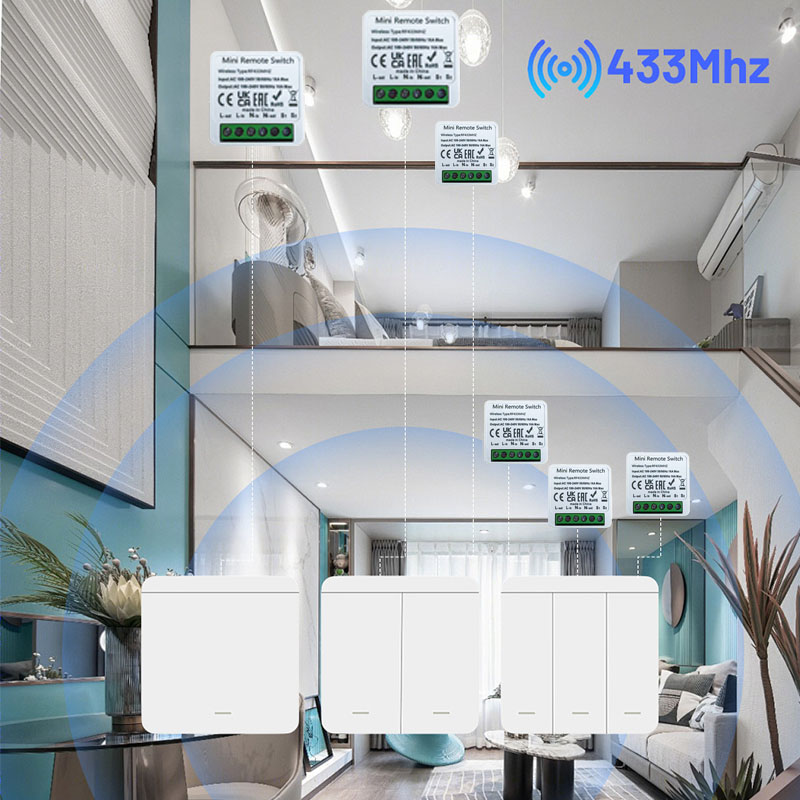 RF 433 МГц Smart DIY Беспровод – обзор и цена Home Automation Panel Diy