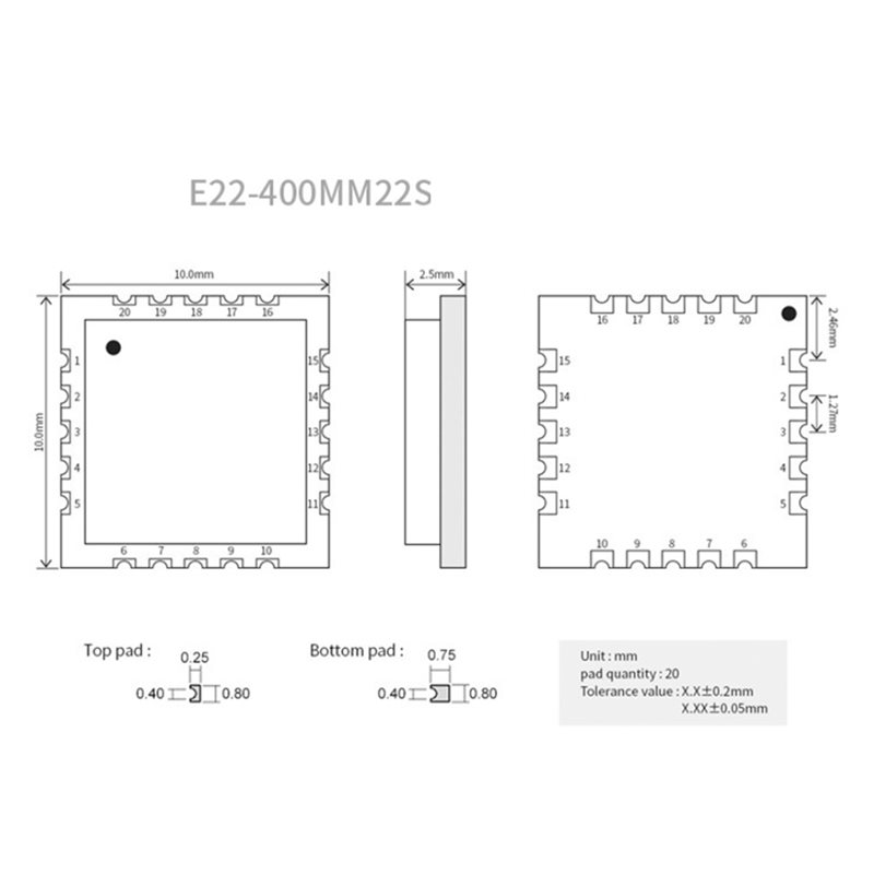 2X EBYTE SX1268 433 МГц Lora б – обзор и цена 433Mhz Receiver Module